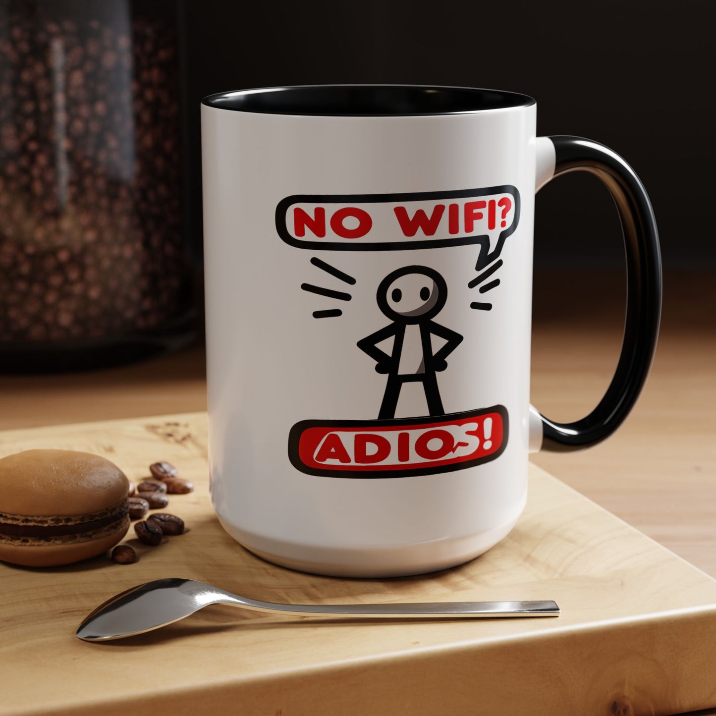 Humor Mug - No Wifi? Adios!