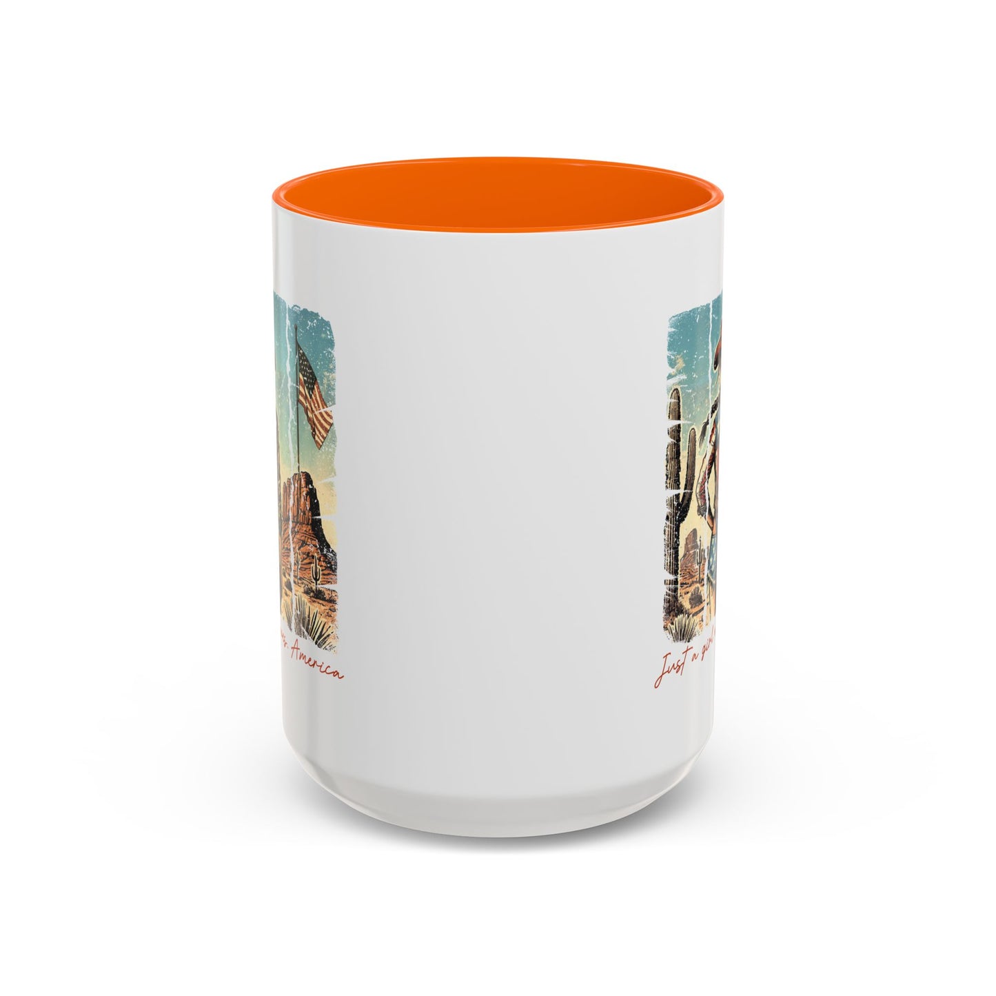 4th of July Mug - Just a Girl Who Loves America