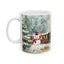 Christmas Mug - Snowman and Train Wrap 1