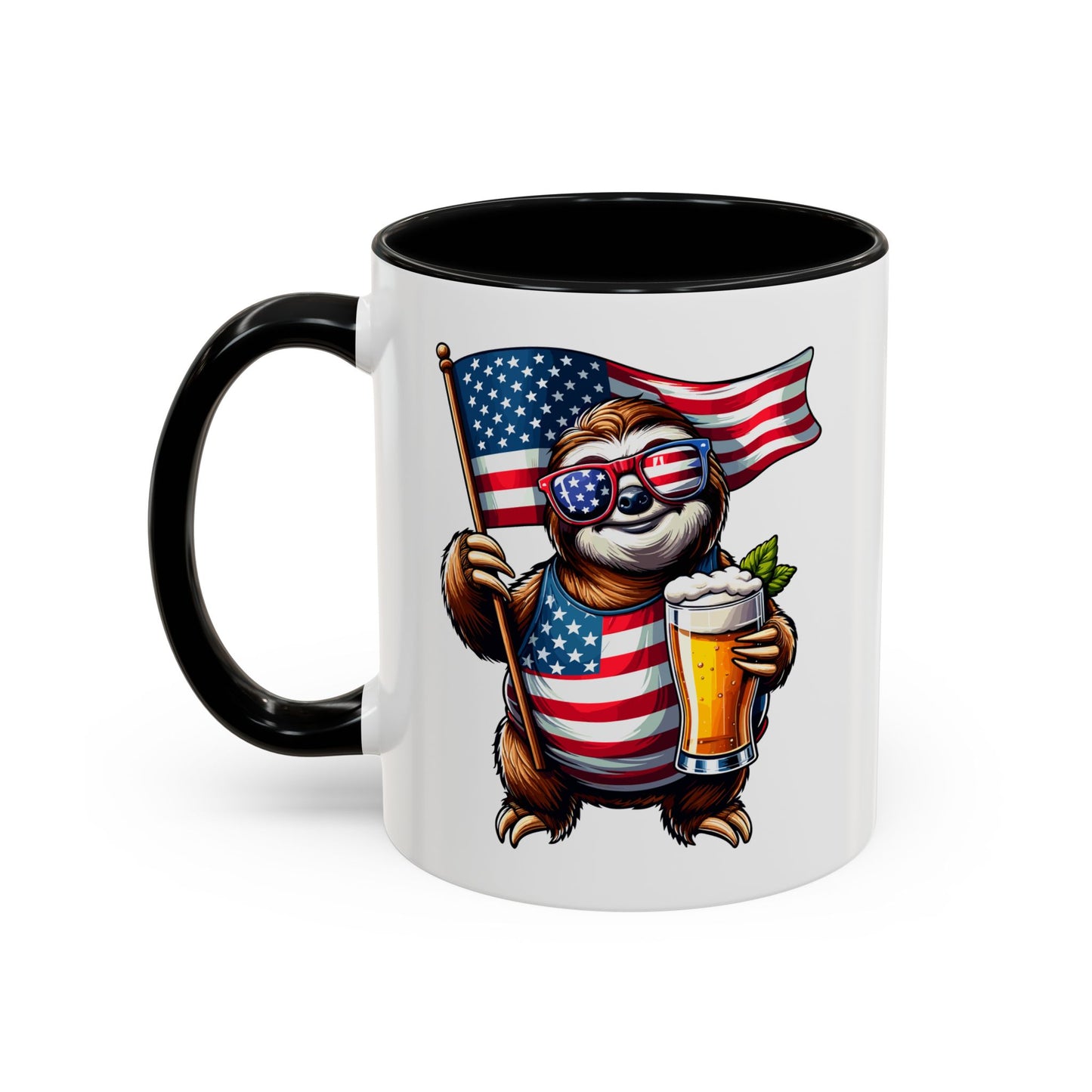 4th of July Mug - Merica Sloth