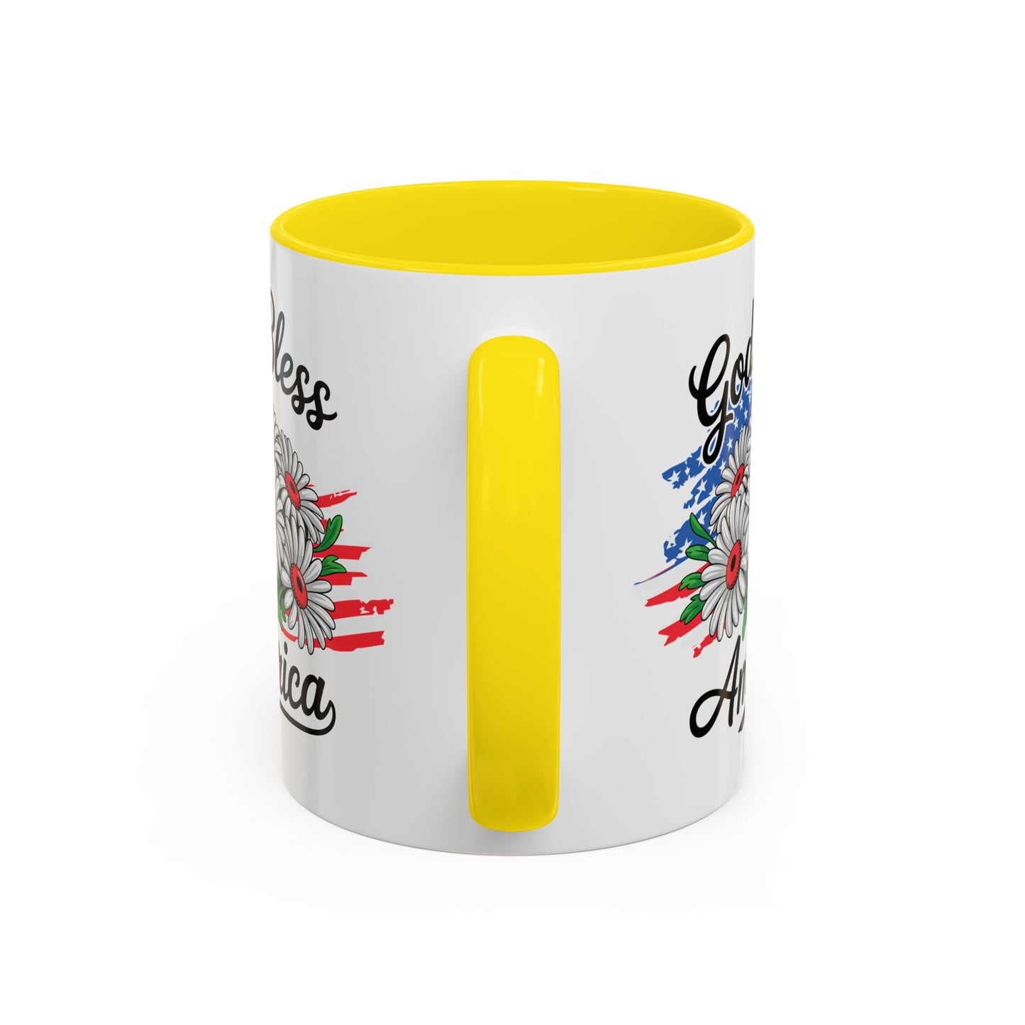 4th of July Mug - God Bless America Daisies