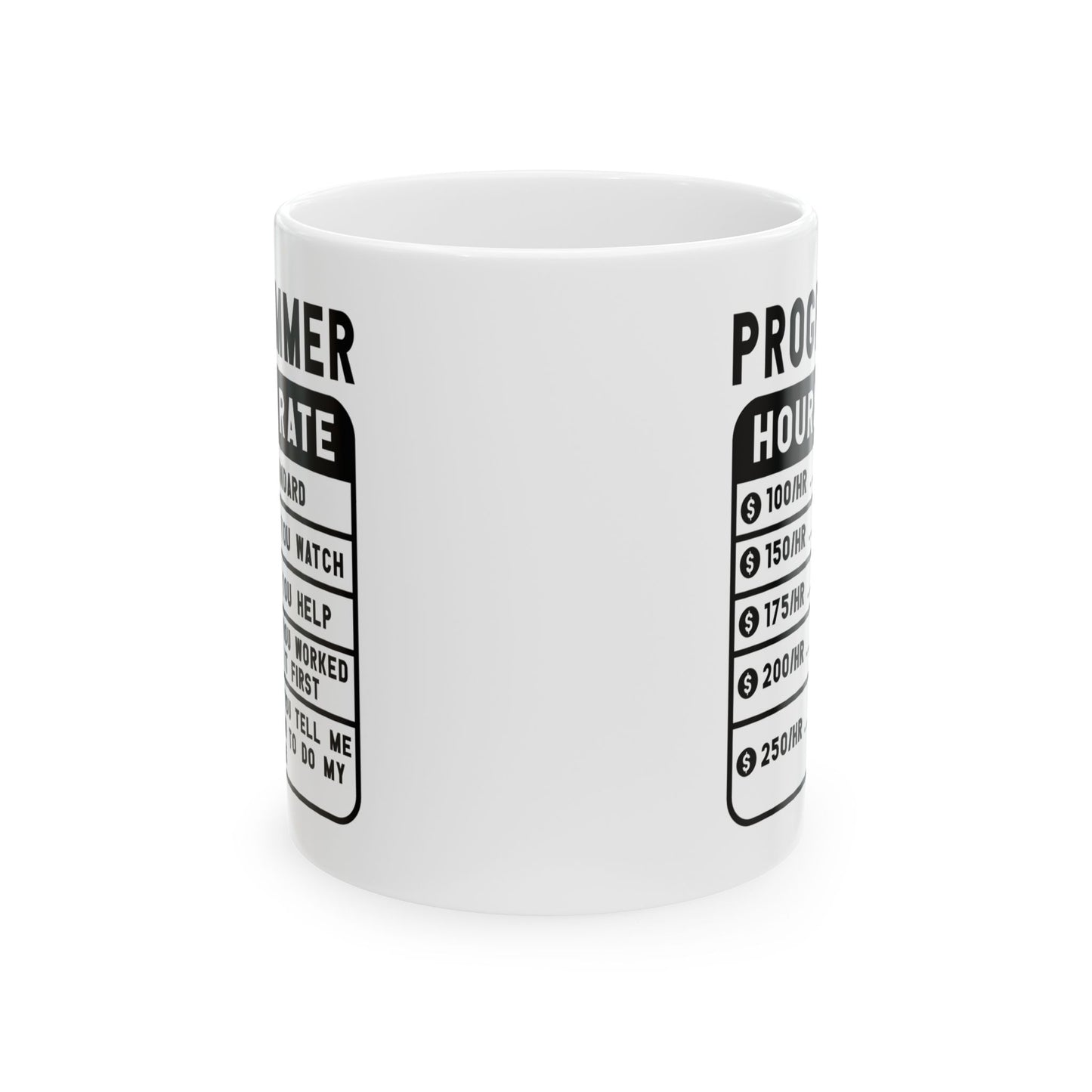 Office Mug - Programmer Hourly Rate