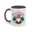 Christmas Mug - Merry Christmas Red Text Gnome Bow Tree