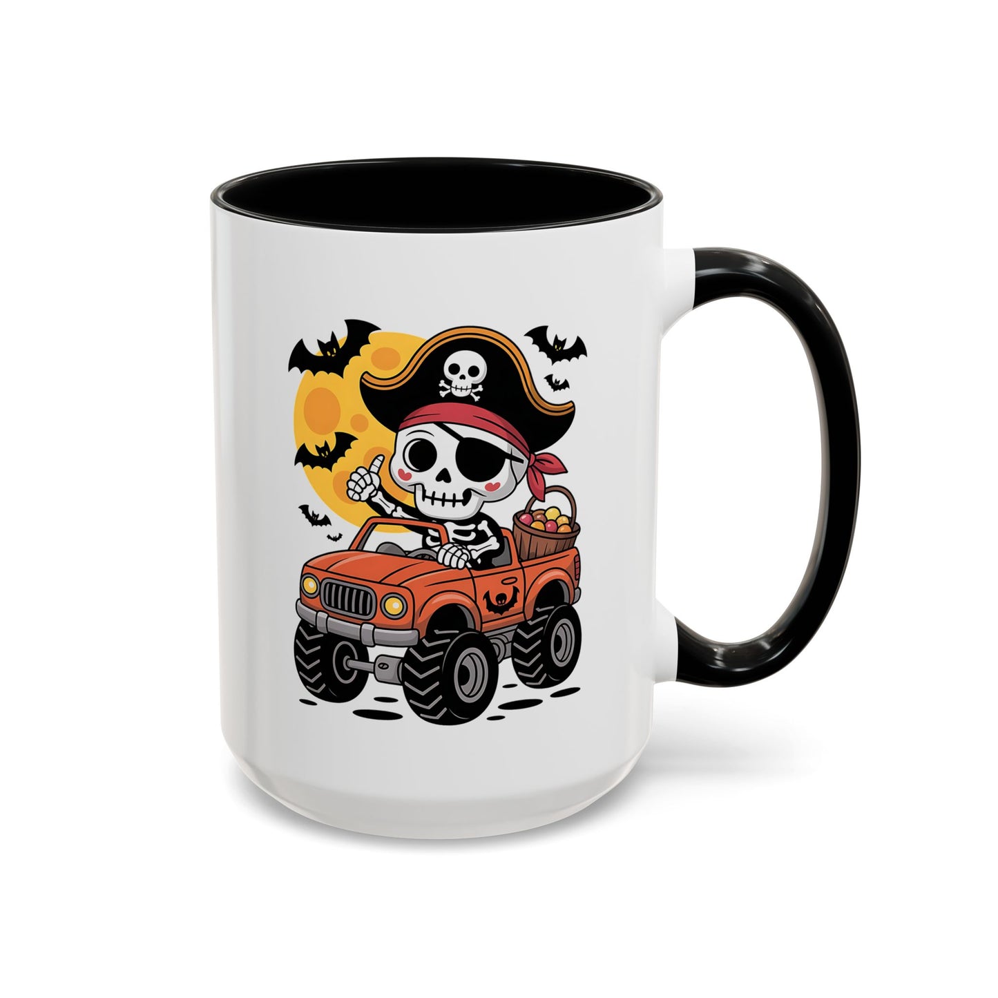 Halloween Mug - Driving Skeleton Pirate