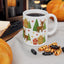 Chistmas Mug -  Reindeer Trees and House Wrap