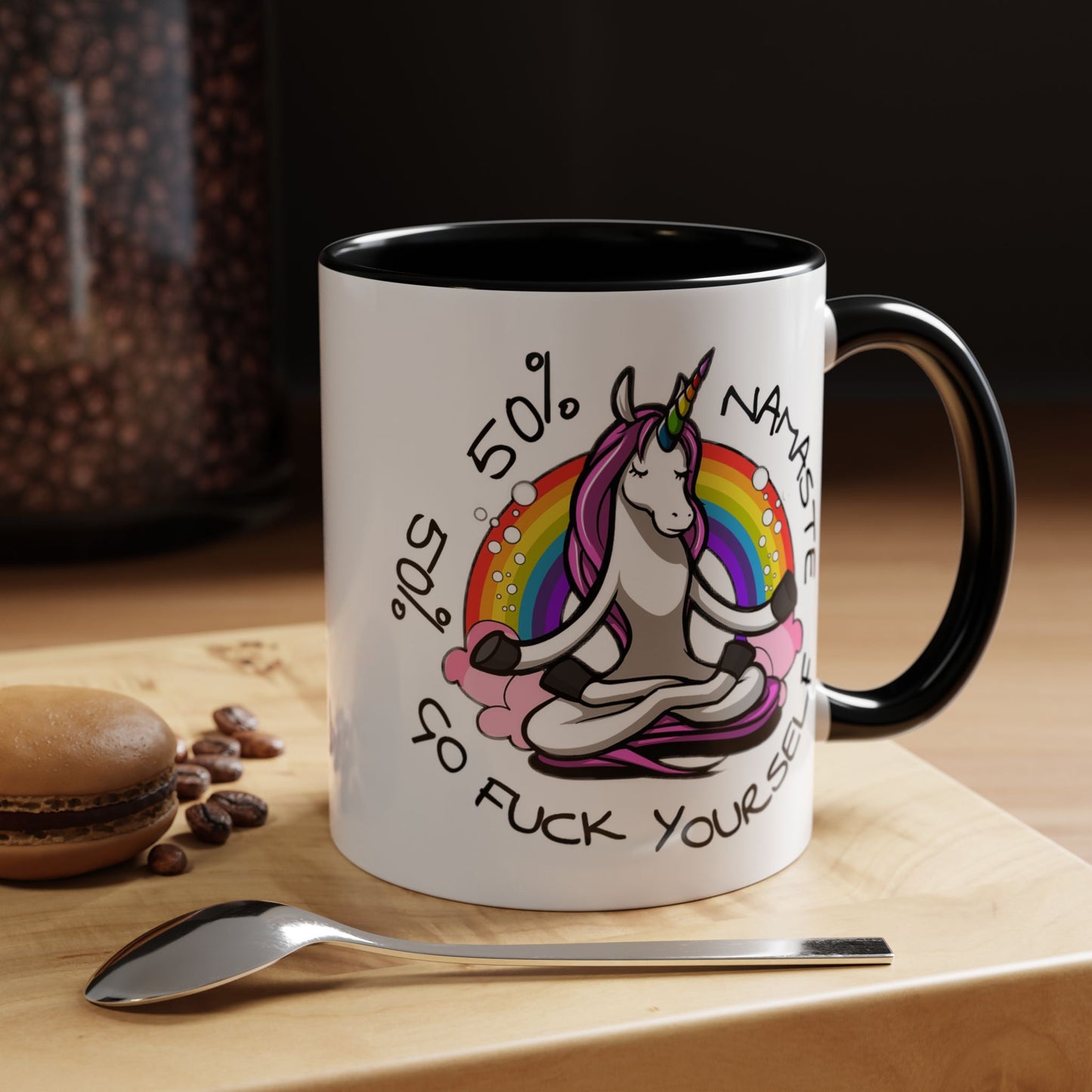 Adult Mug - 50% Namaste 50% Go Fuck Yourself