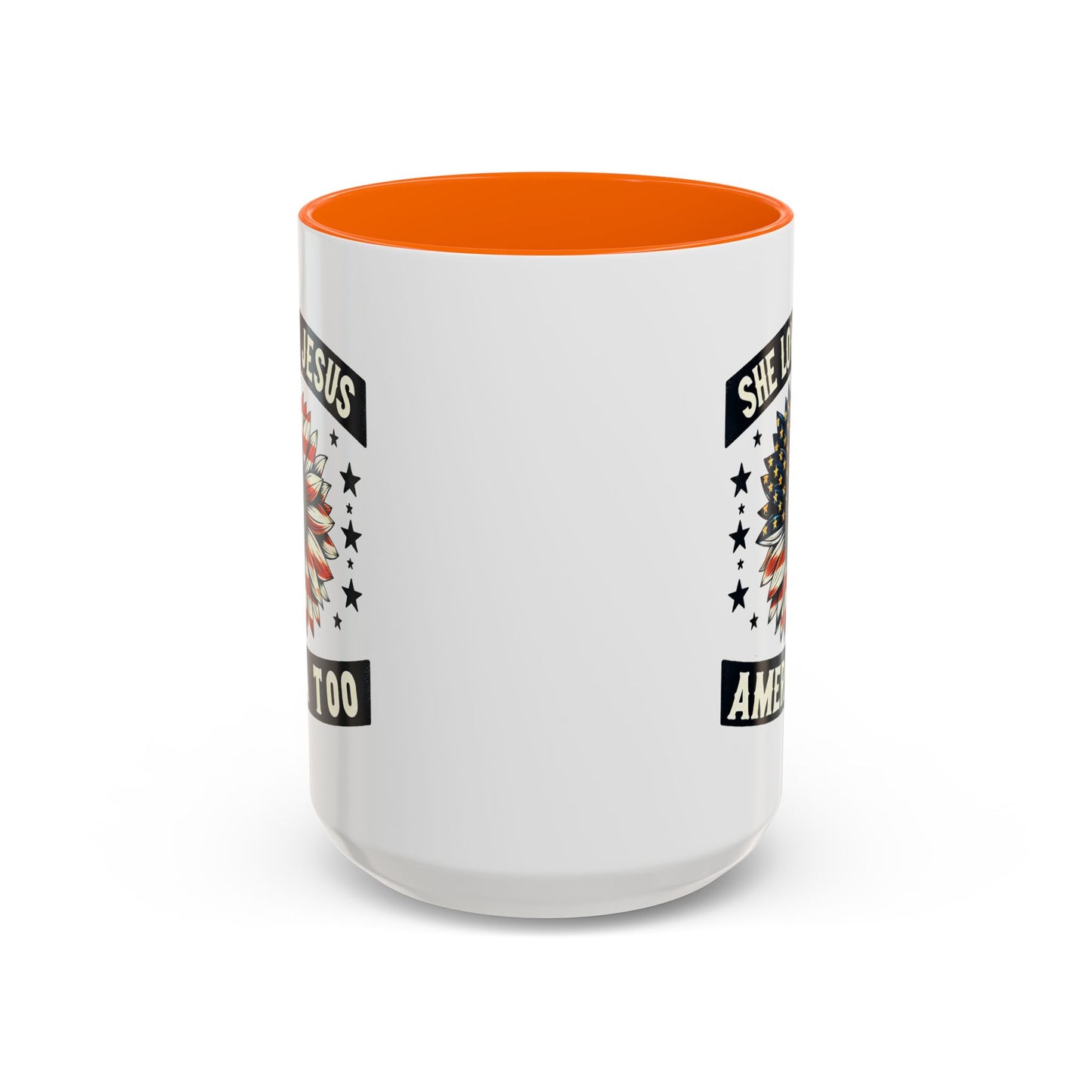 4th of July Mug - She Loves Jesus & America Too