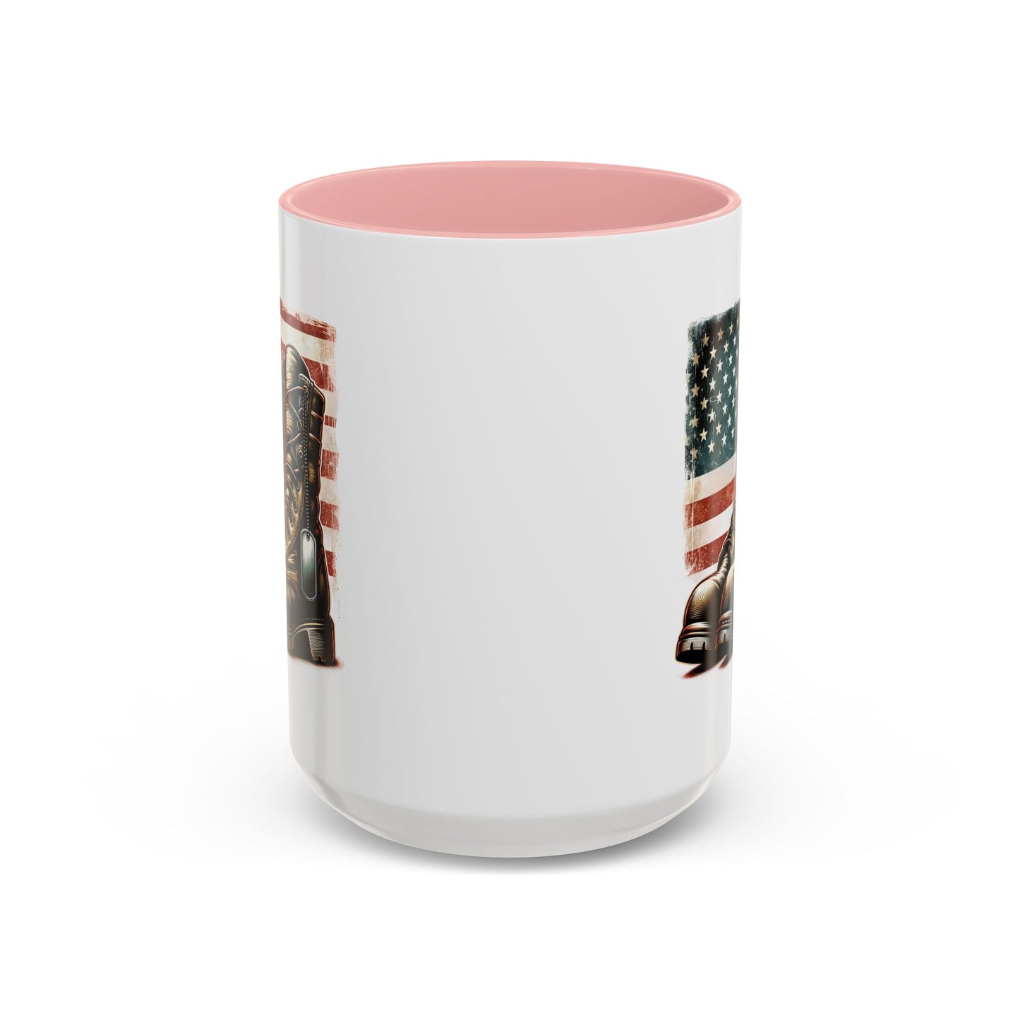 4th of July Mug - Fallen Soldier Boots Flag