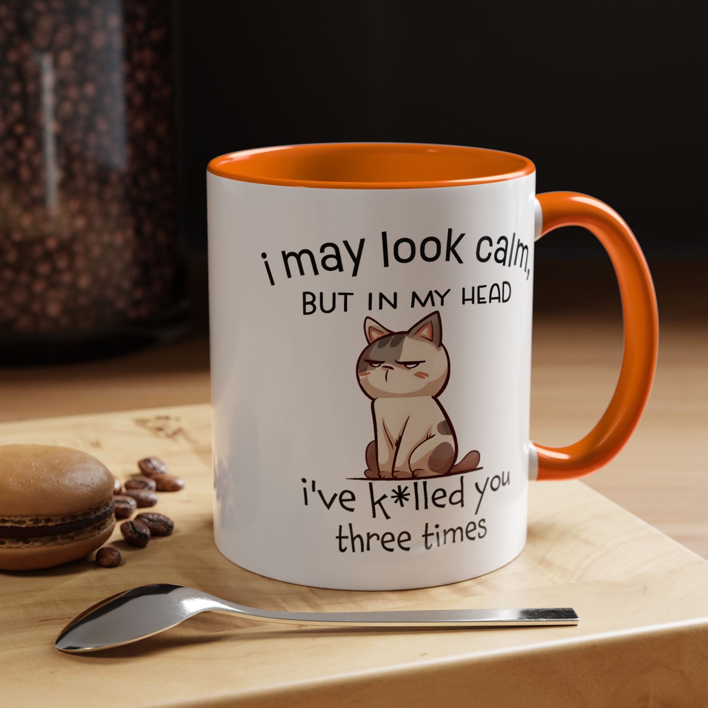 Adult Mug - I May Look Calm Cat