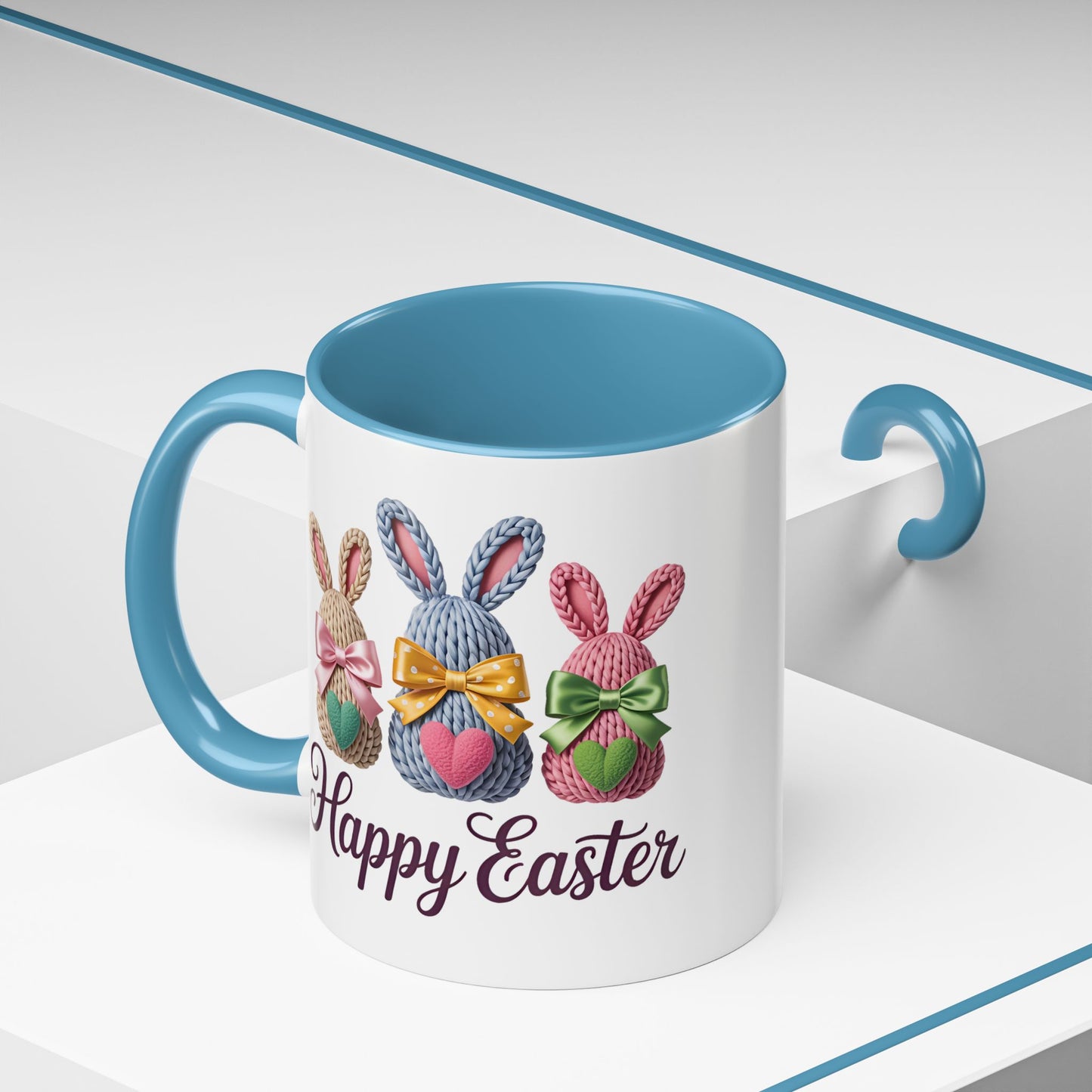 Easter Mug - Yarn Bunnies