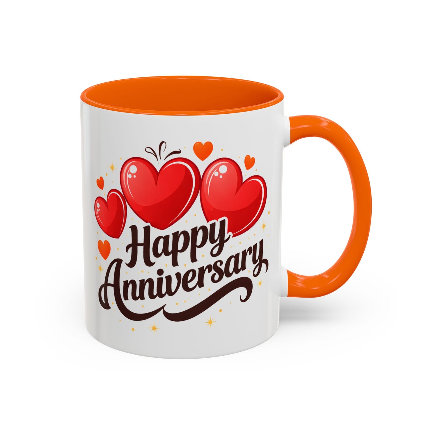Anniversary Mug - Happy Anniversary Hearts