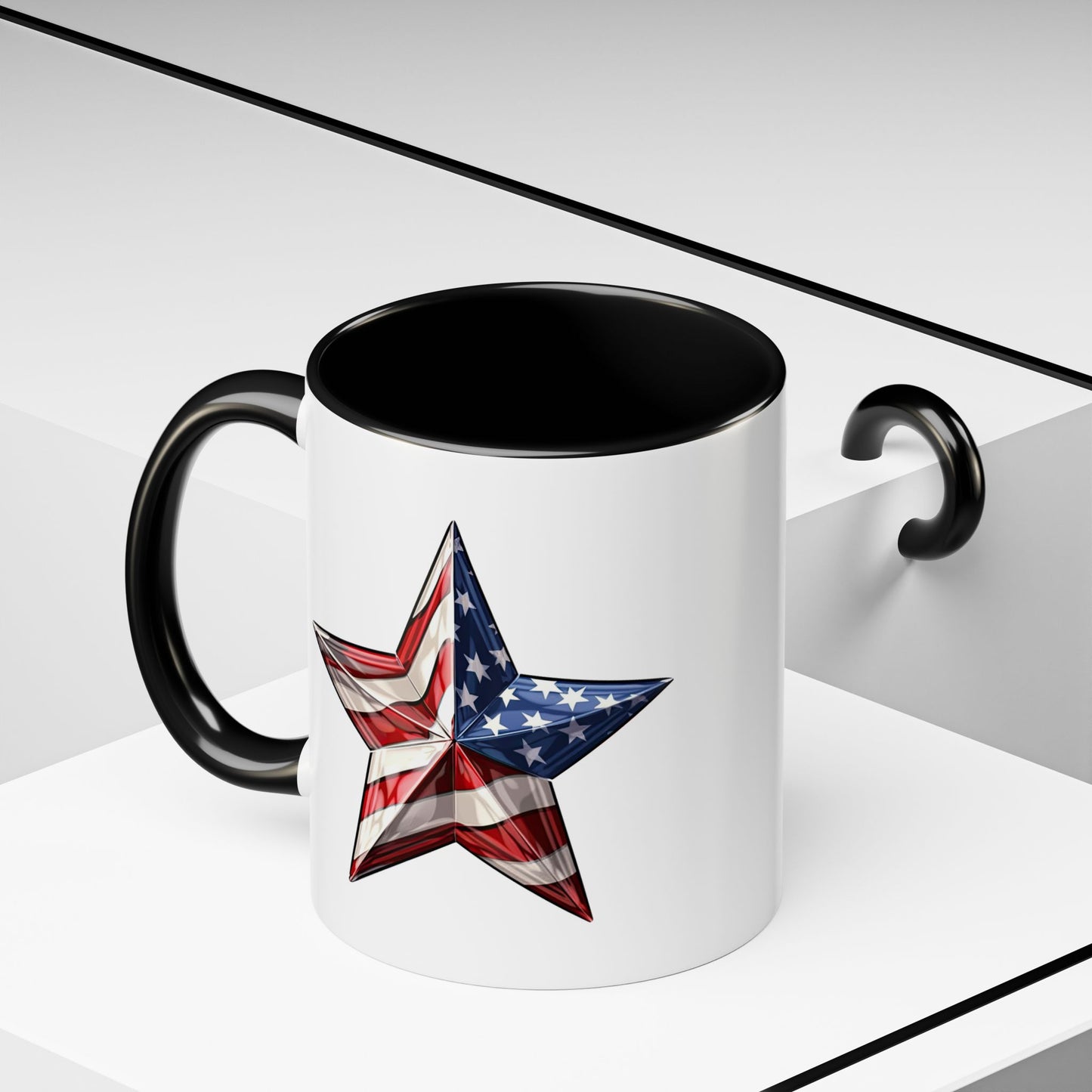 4th of July Mug - American Flag Star 3