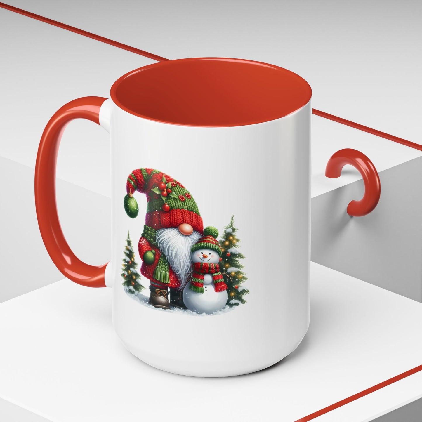 Christmas Mug - Gnome and Snowman