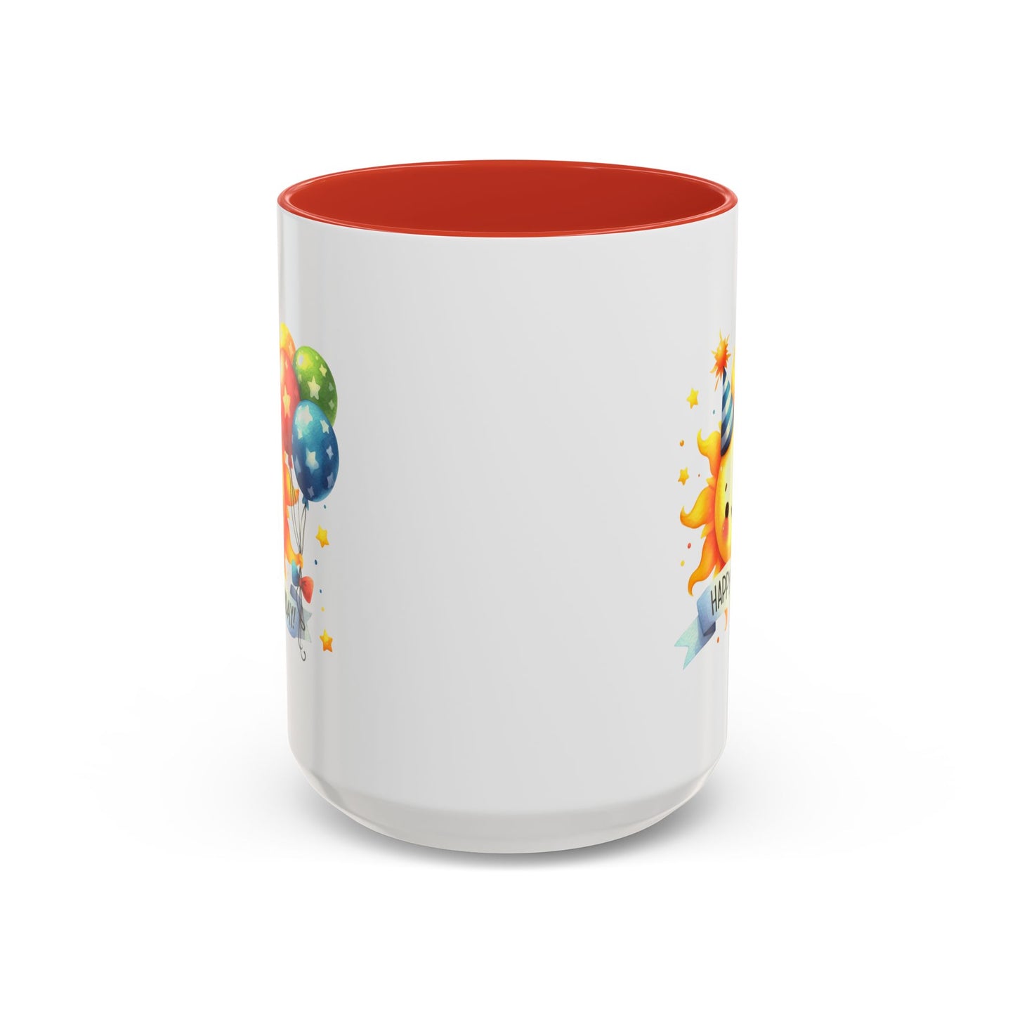 Birthday Mug - Happy Birthday Sun & Balloons