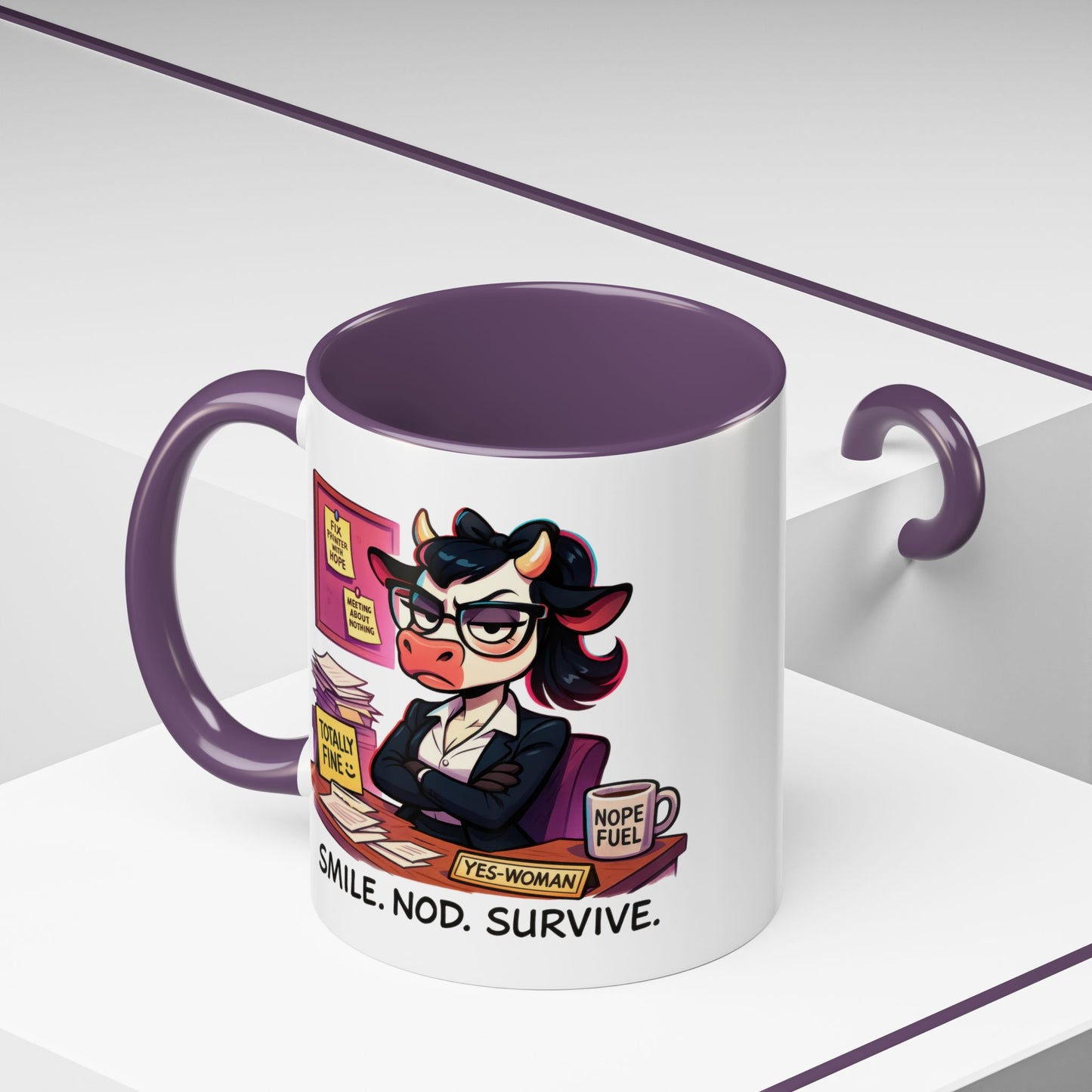 Office Mug - Smile Nod Survive