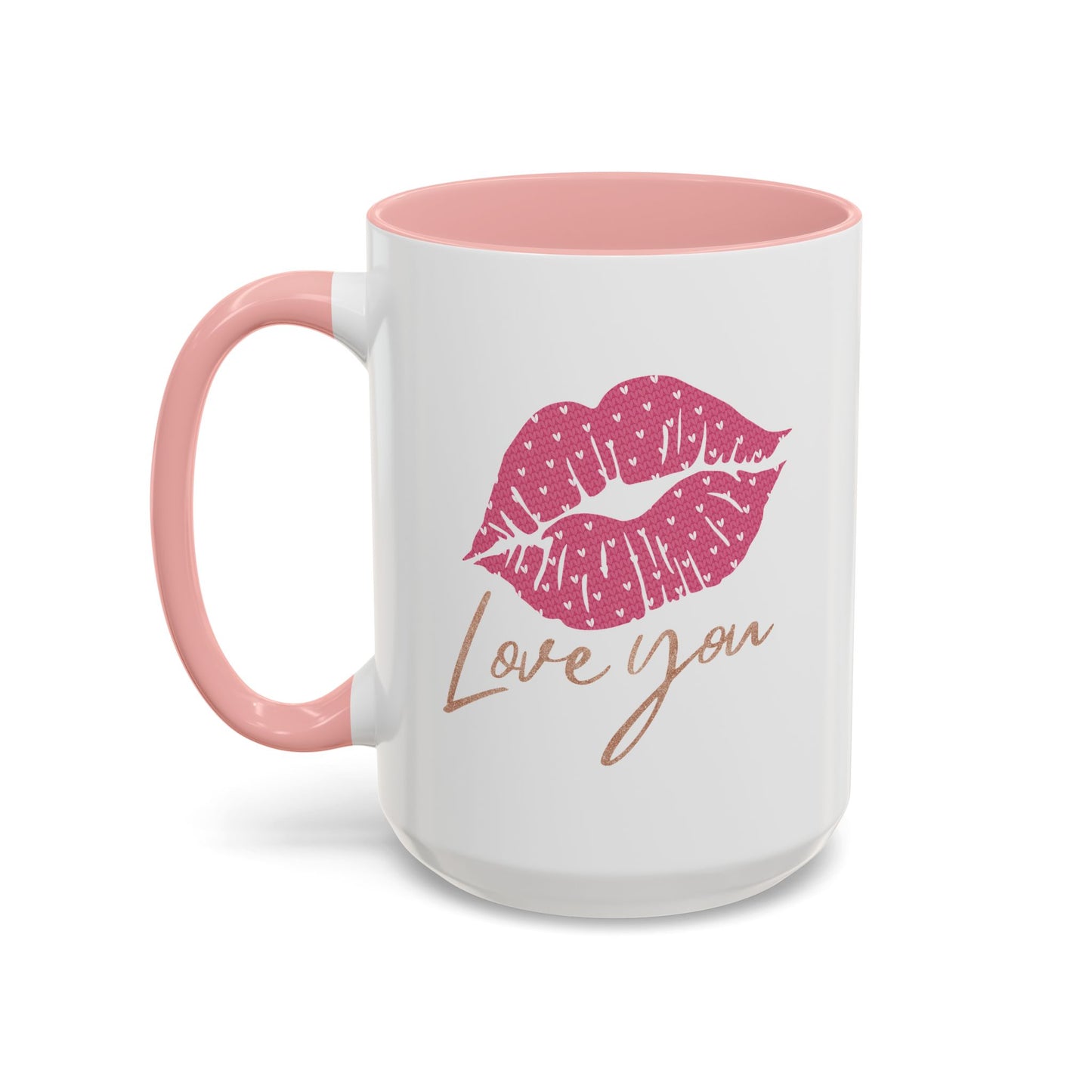 Valentine's Day Mug - Love You Lips Kiss