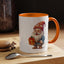 Christmas Mug - Old Gnome with Present