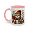 Christmas Mug - Snowman with Christmas Decorations