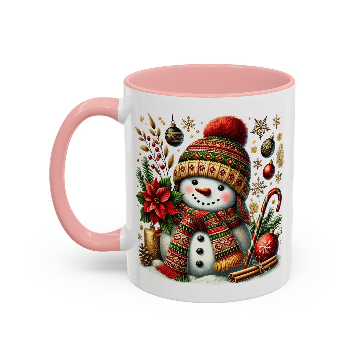 Christmas Mug - Snowman with Christmas Decorations