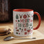 Christmas Mug - Merry Christmas Red White & Green Text Collage