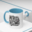 Christmas Mug - Merry Christmas Black Text Mistletoe
