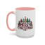 Christmas Mug - Merry Christmas Tartan Text Trees Presents