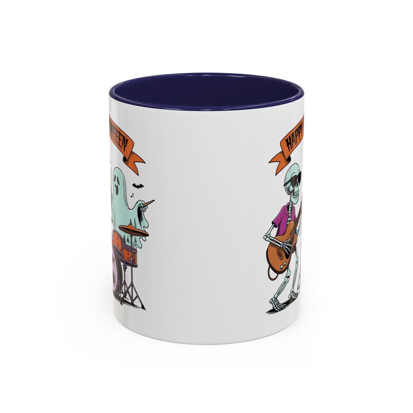 Halloween Mug - Skeleton & Ghost Band