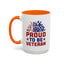 4th of July Mug - Proud to Be a Veteran Sunflower
