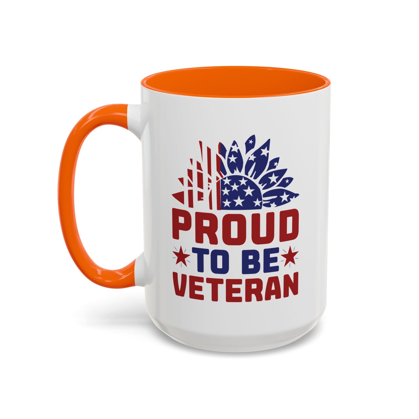 4th of July Mug - Proud to Be a Veteran Sunflower