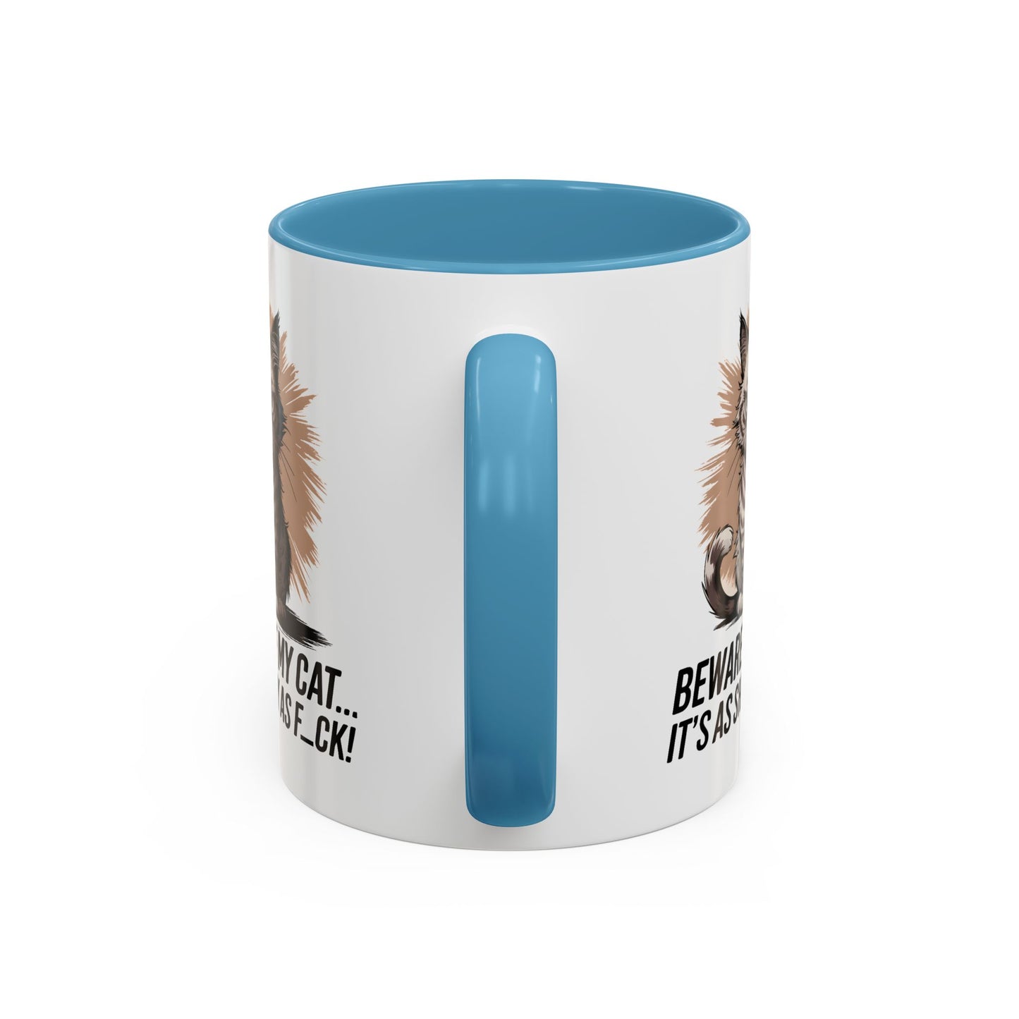 Humor Mug - Beware of My Cat