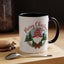 Christmas Mug - Merry Christmas Red Text Gnome Bow Tree
