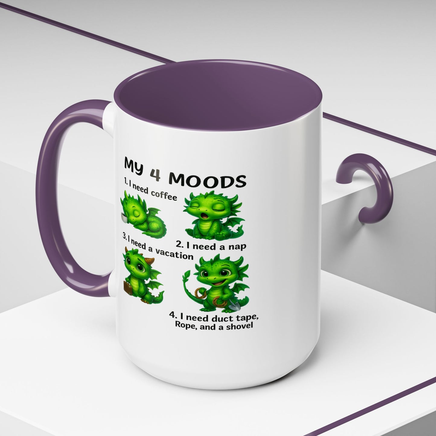 Humor Mug - My 4 Moods Dragon