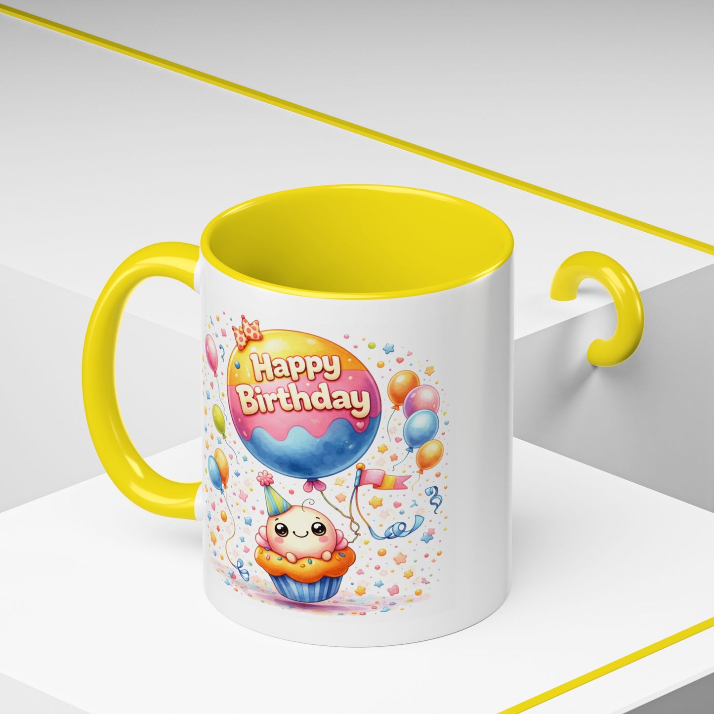 Birthday Mug - Cupcake Balloon