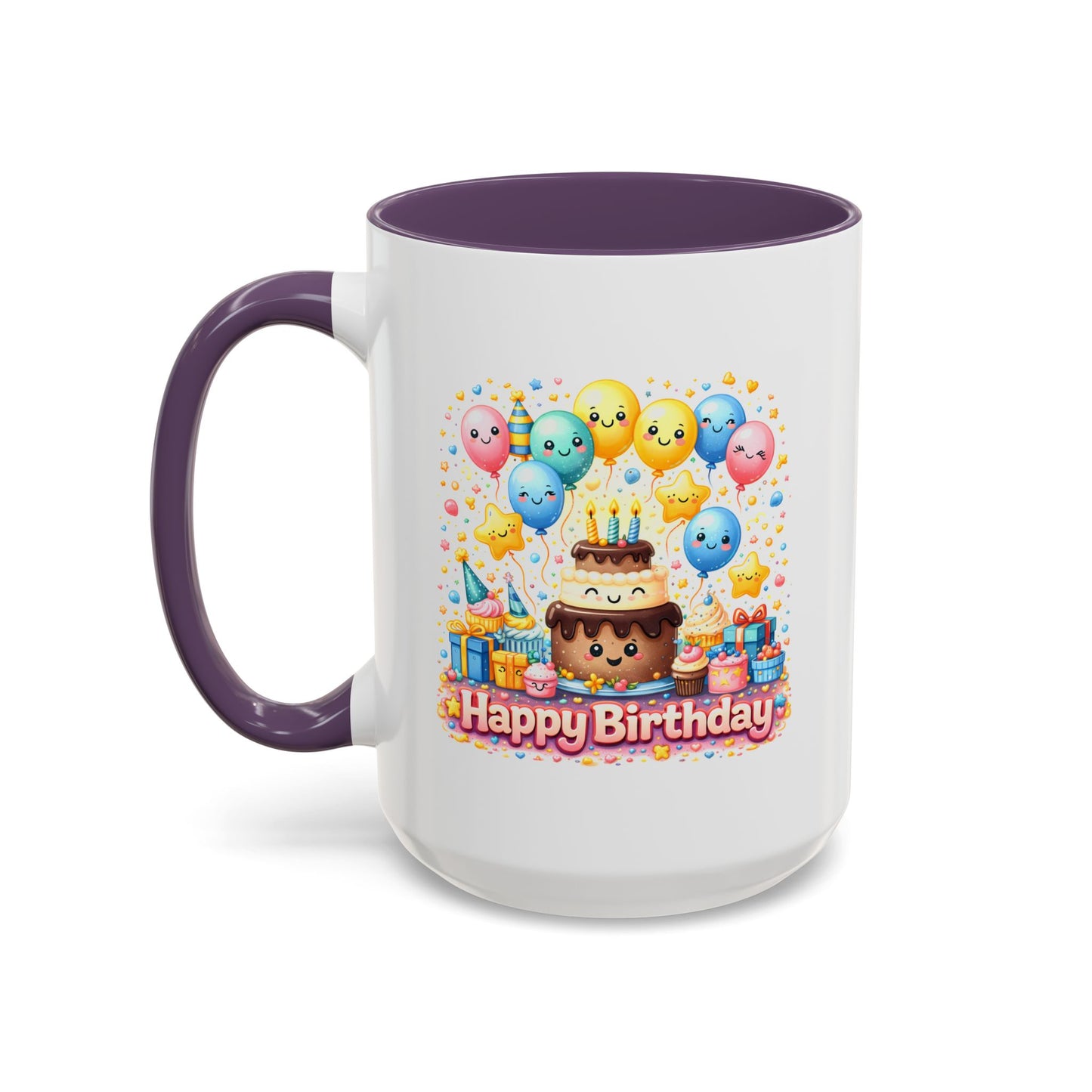 Birthday Mug - Cake and Balloons