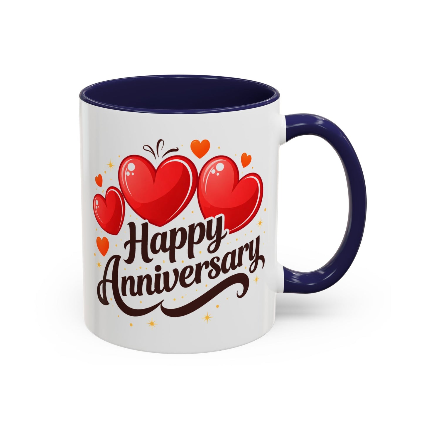 Anniversary Mug - Happy Anniversary Hearts