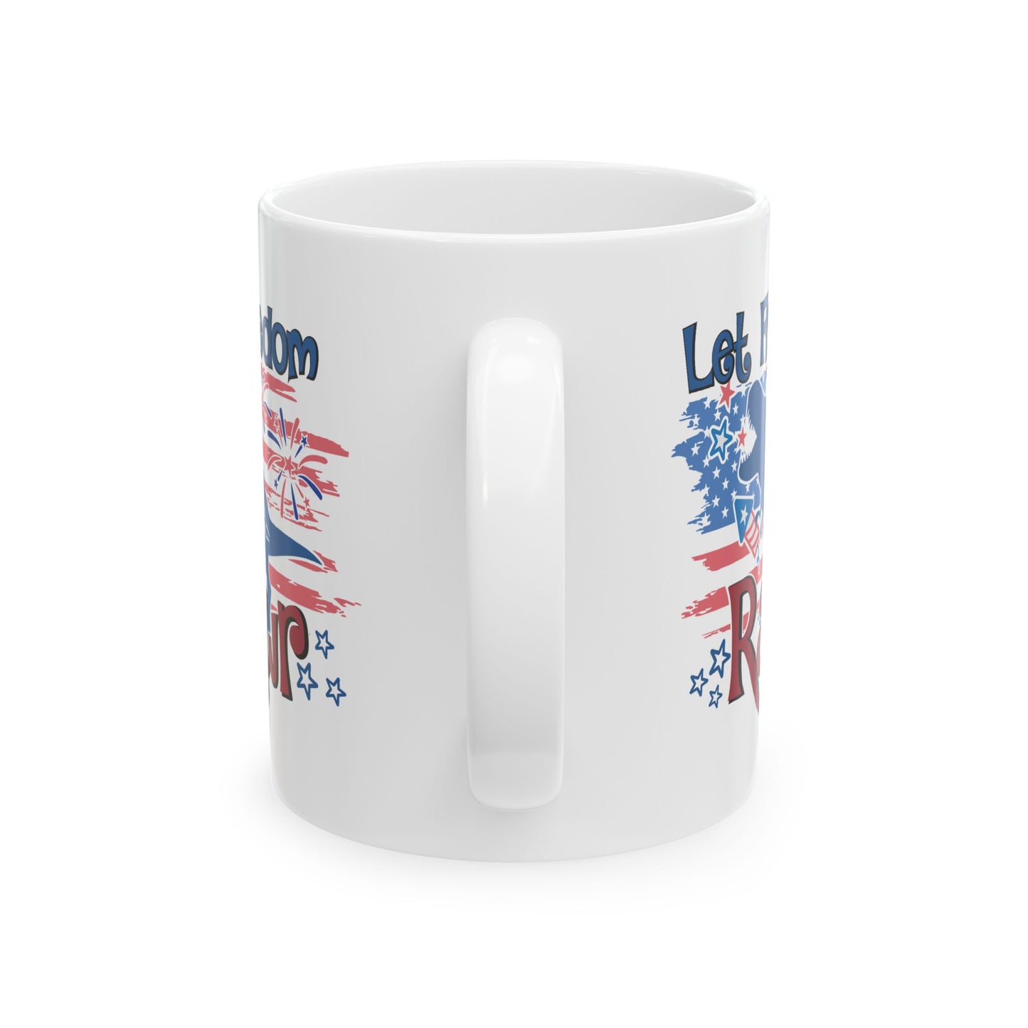 4th of July Mug - Let Freedom Rawr