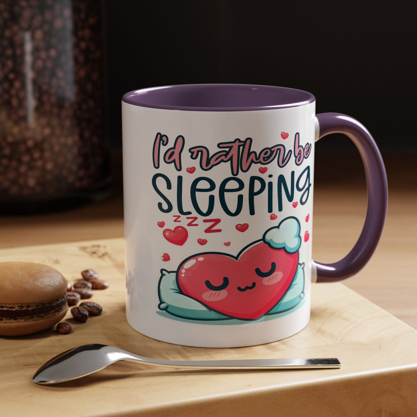Humor Mug - I'd Rather Be Sleeping Heart