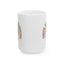 Wellness Mug - Think Happy Thoughts Retro Flowers