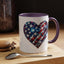 4th of July Mug - USA Sparkle Heart