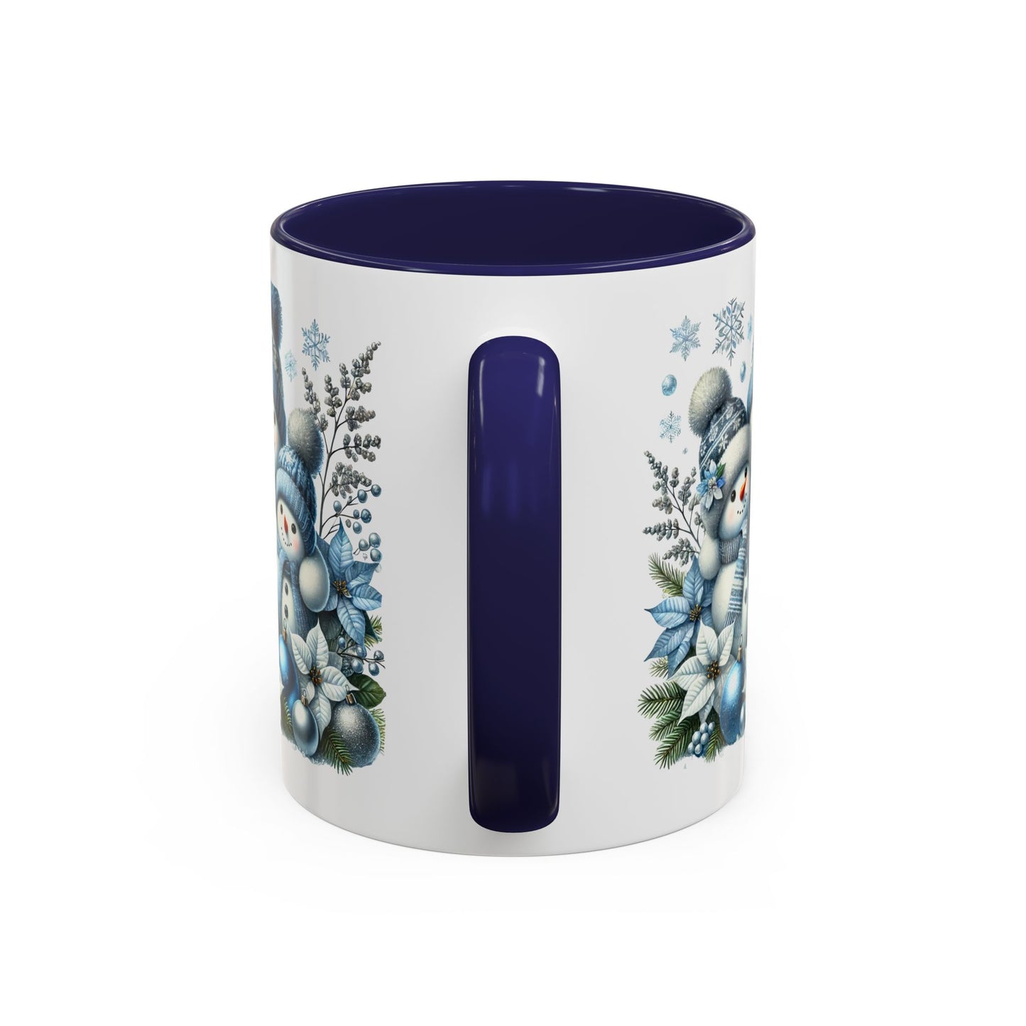 Christmas Mug - Blue Snowman Family
