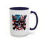 4th of July Mug - Skull With American Flag