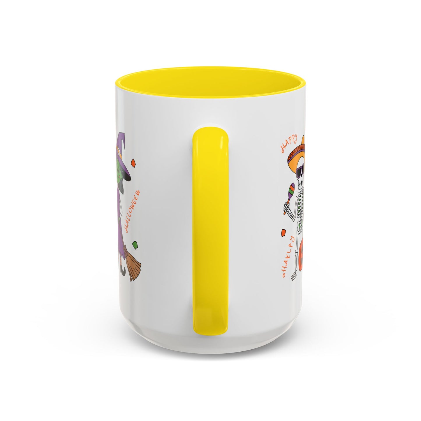 Halloween Mug - Skeleton & Witch