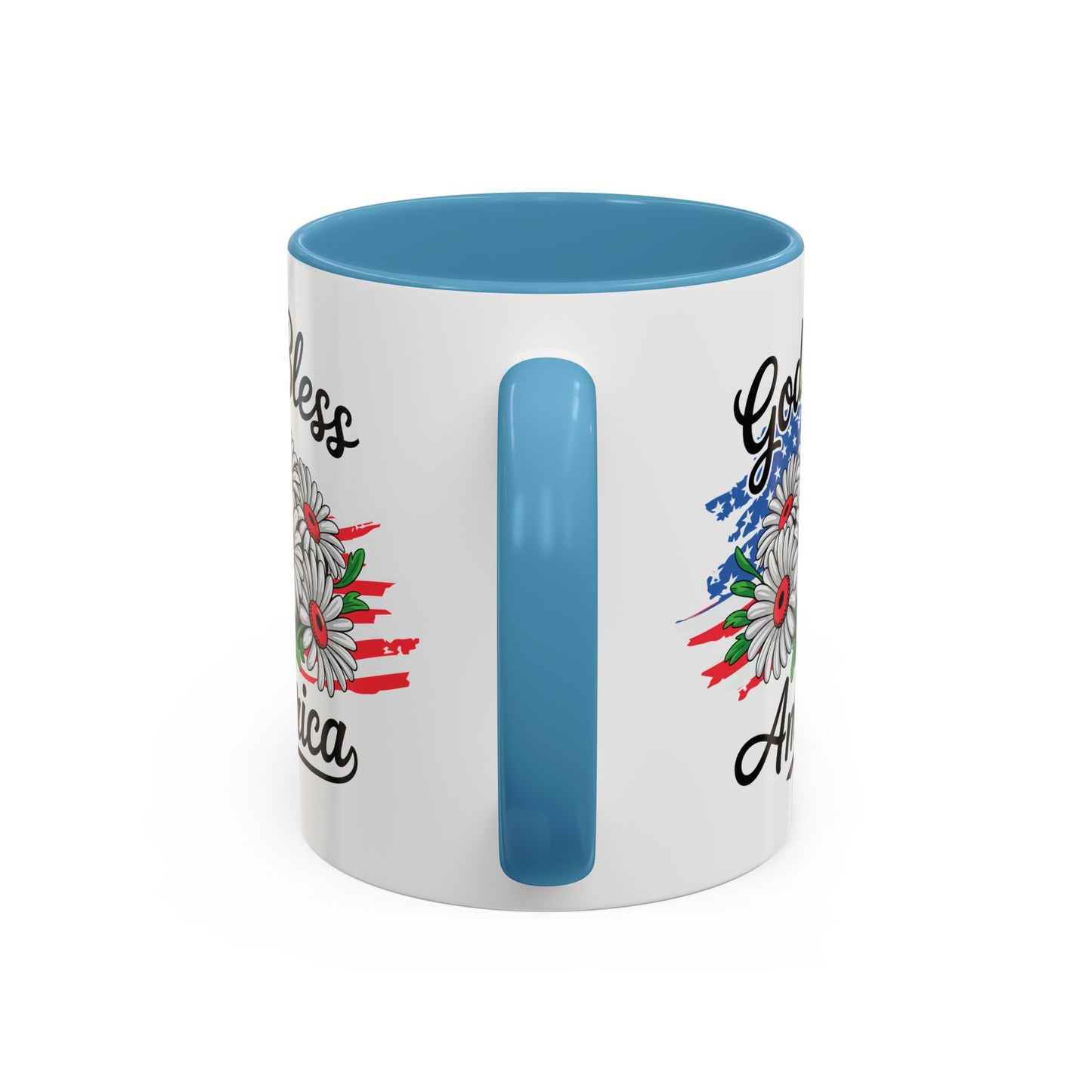 4th of July Mug - God Bless America Daisies