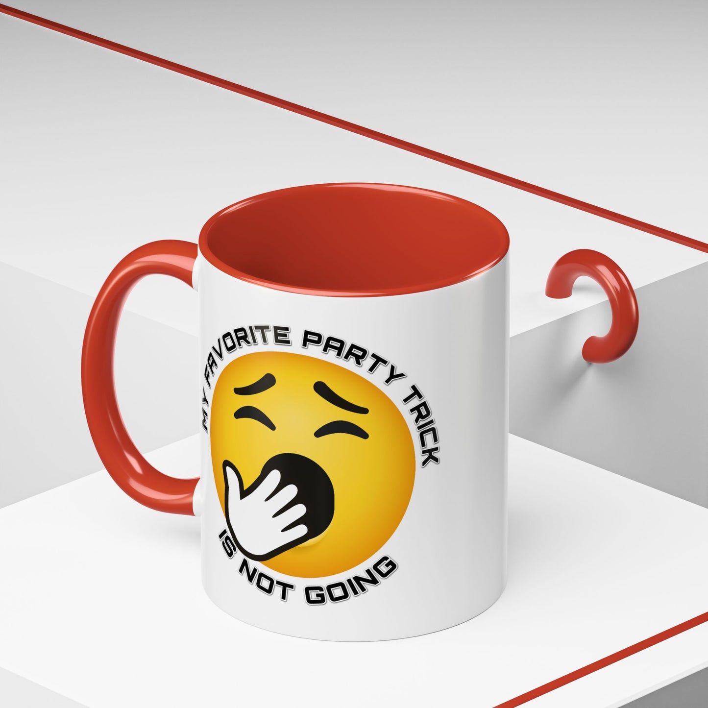 Humor Mug - My Favorite Party Trick is Not Going