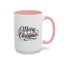 Christmas Mug - Merry Christmas Black Text Red Ornaments