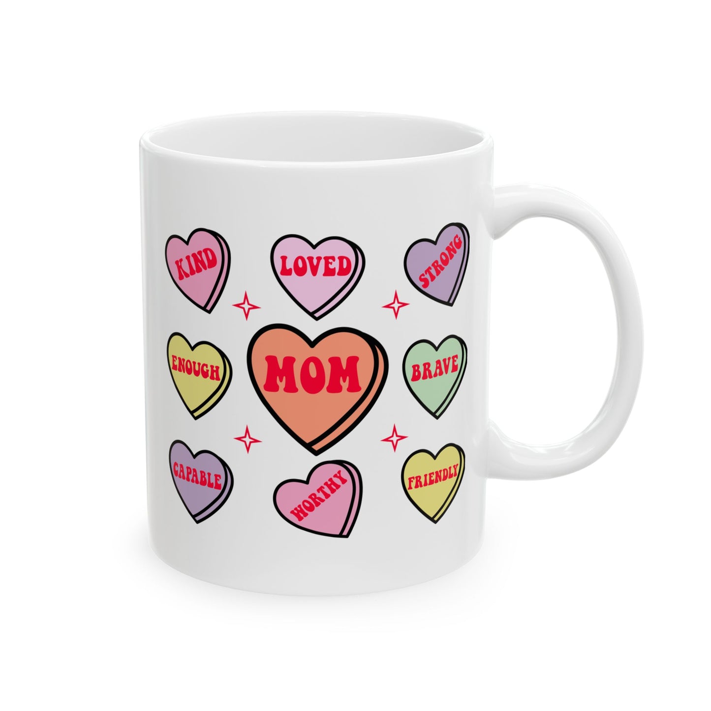 Mother's Day Mug - Mom Hearts