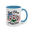 4th of July Mug - God Bless America Daisies