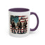 4th of July Mug - Soldiers American Flag