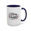 Christmas Mug - Merry Christmas Black Text Red Ornaments