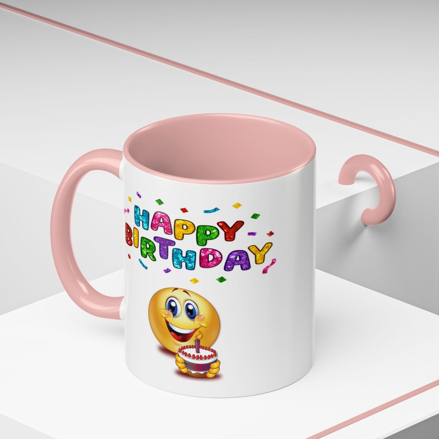 Birthday Mug - Happy Birthday Emoji